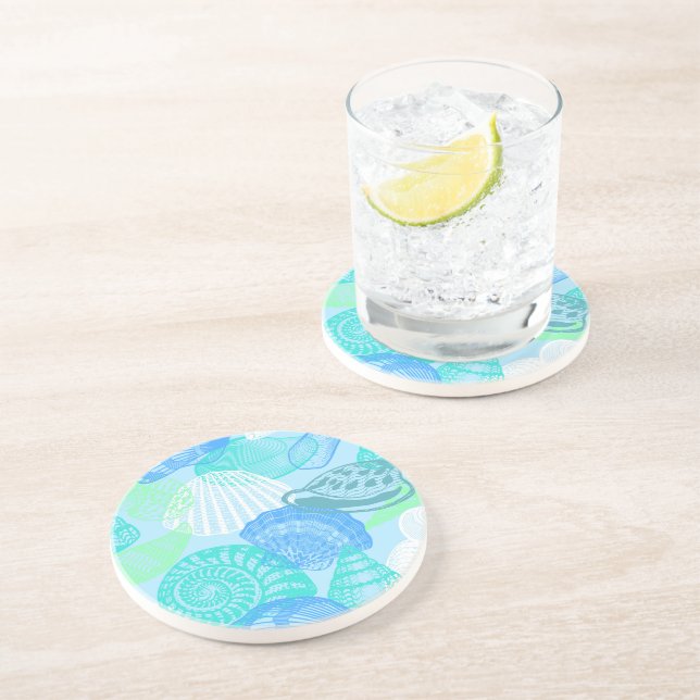 Seashells Stone Coaster (Side)