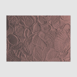 Seashells Terracotta Earth Tone Ocean Beach Tissue Paper