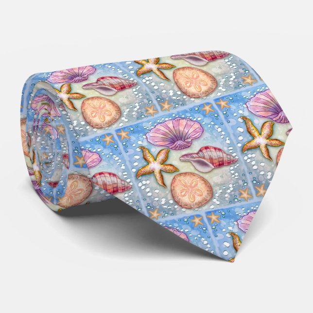 Seashells Tie (Rolled)
