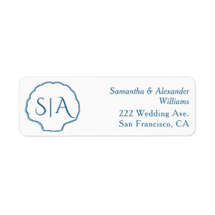 Seashells & Wedding Bells Bachelorette Party Return Address Label