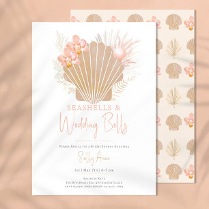 Seashells & Wedding Bells Ocean Bridal Shower Invitation
