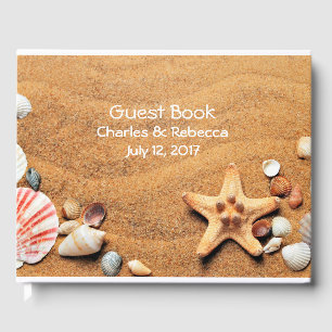 Seashells Wedding Guest Book