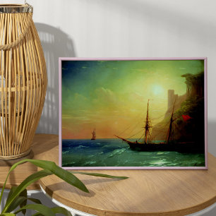 Seashore,  Aivazovsky Poster
