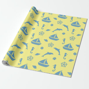 Seashore and Nautical Wrapping Paper