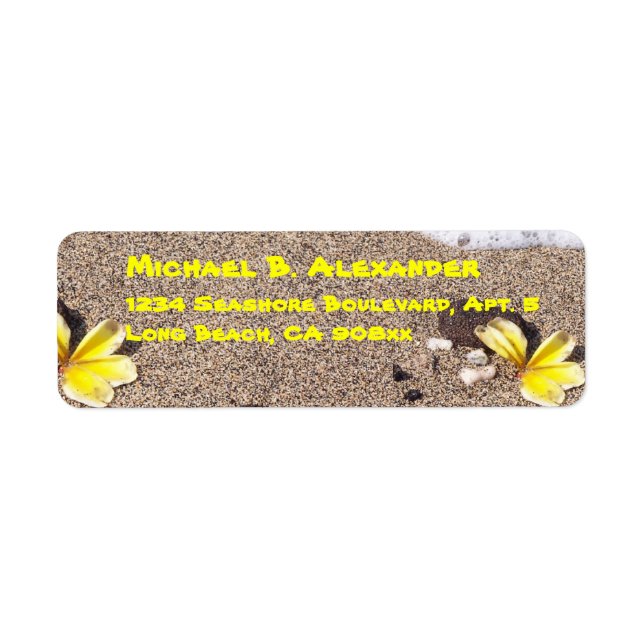Seashore and Shells Return Address Label (Front)