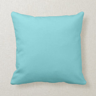 Seashore Blue Personalised Aqua Teal Background Cushion