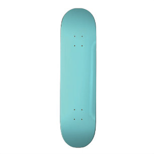 Seashore Blue Personalized Aqua Teal Background Skateboard