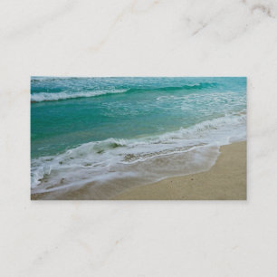 seashore business card template original photo art