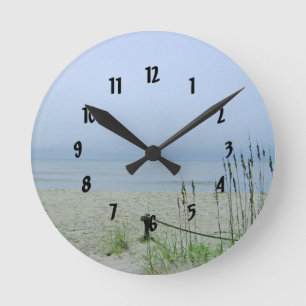 Seashore Dreamscape Round Clock