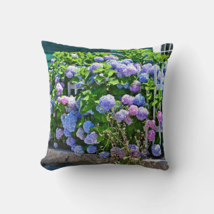 Seashore Hydrangea Pillow
