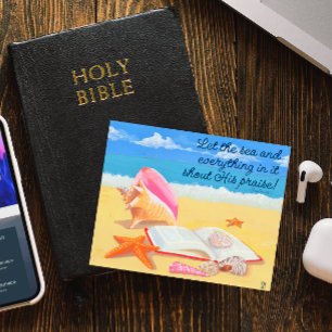 Seashore Praise Inspirational Post Card