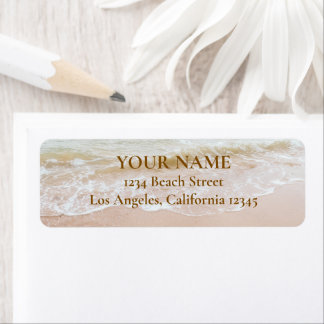 Seashore Return Address Label 