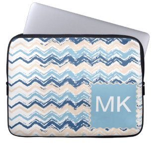 Seashore Scribble ZigZag Laptop Sleeve