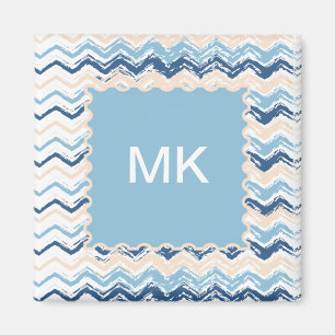 Seashore Scribble ZigZag Magnet