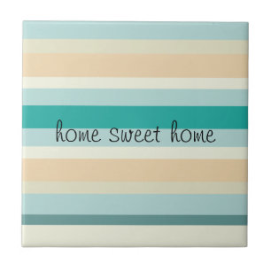 Seashore Stripes Pattern Ceramic Tile