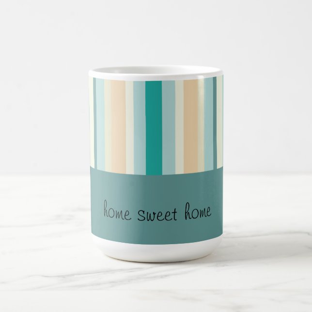 Seashore Stripes Pattern Coffee Mug (Center)
