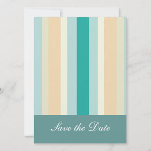 Seashore Stripes Pattern Save The Date