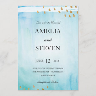 Seashore Wedding Invitation
