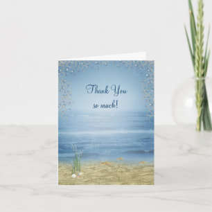 Seashore Wedding Thank You Card