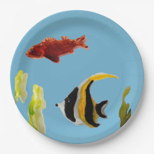 Seaside Aquatic Fish Paper Plate