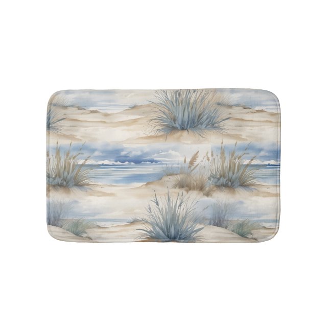 Seaside art beach theme bath mat  (Front)
