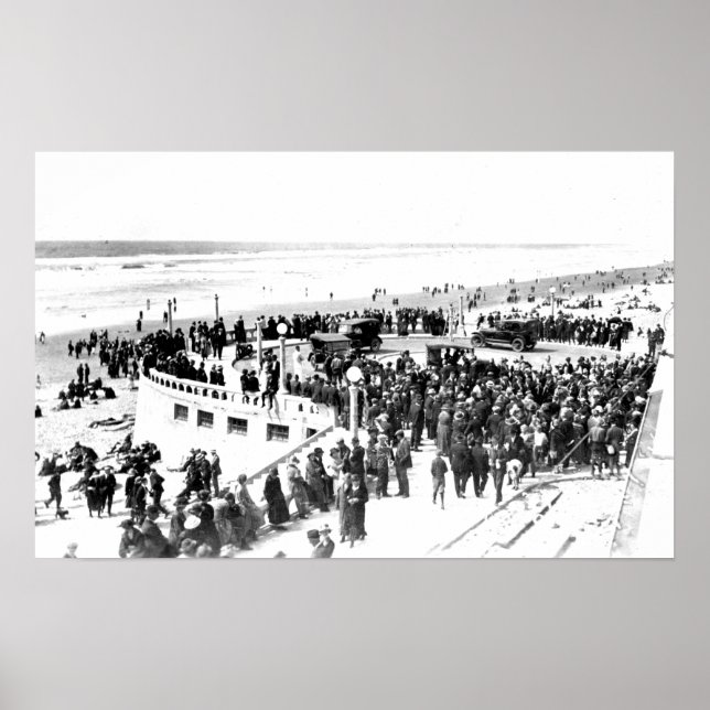 Seaside Beach and Promenade Photograph 2 Poster (Front)