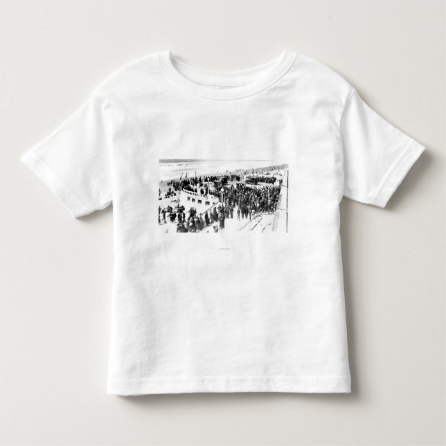 Seaside Beach and Promenade Photograph 2 Toddler T-Shirt (Front)