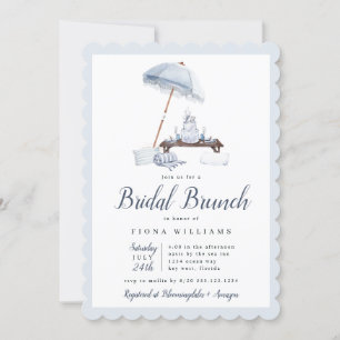 Seaside Beach Bridal Brunch Shower  Invitation