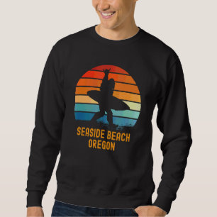 Seaside Beach Oregon Sasquatch Souvenir Sweatshirt