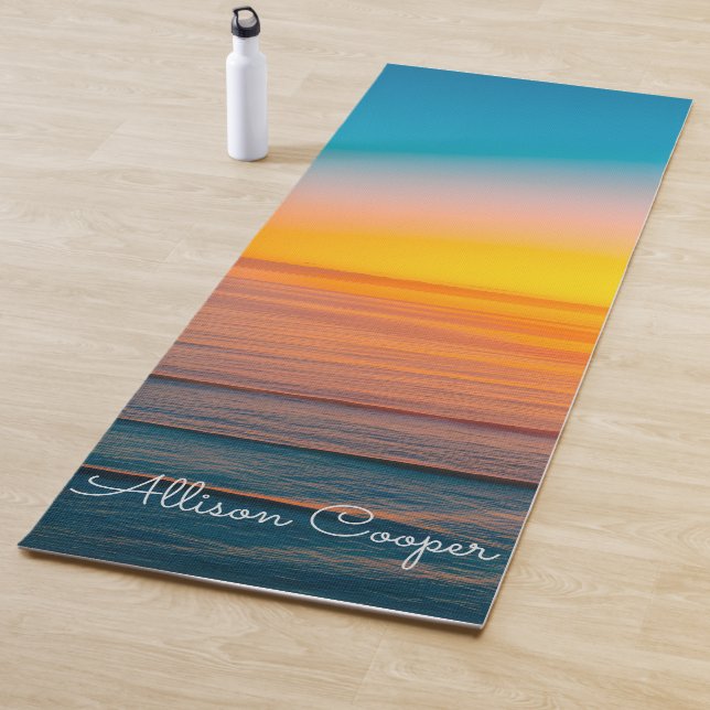 Seaside beach sunrise yoga mat (In Situ)