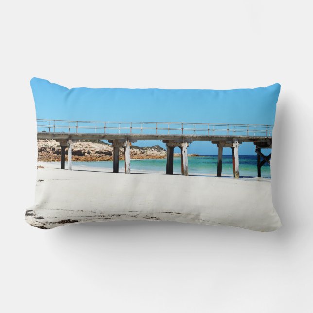 Seaside Below A High Jetty, Lumbar Cushion (Front)
