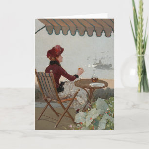 Seaside Café   Jean Béraud Card