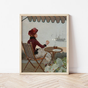 Seaside Café   Jean Béraud Poster