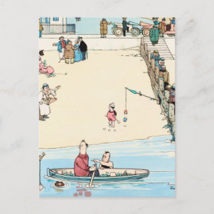 “Seaside Crime” by W Heath Robinson Postcard