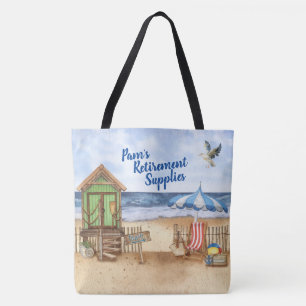 Seaside Day at the Beach Personalised Tote Bag