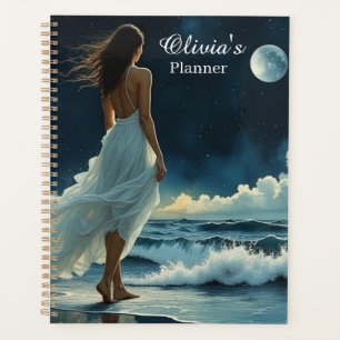 Seaside Escape under the Moon Coastal Art Planner