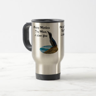 Seaside Fairy Penguin Mothers Day Design, Travel Mug