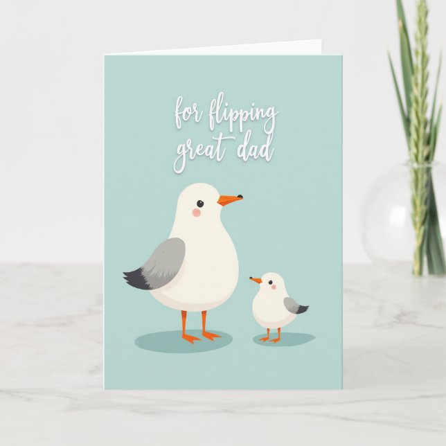 Seaside Fathers Day Art Card (Front)