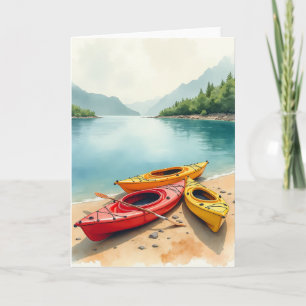 Seaside Fathers Day Boat Card