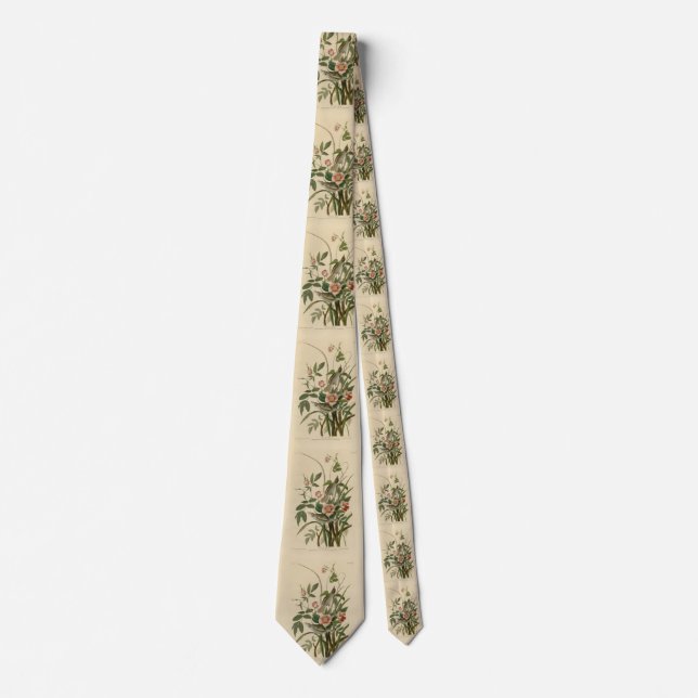 Seaside Finch (Sparrow) Audubon's Birds of America Tie (Front)