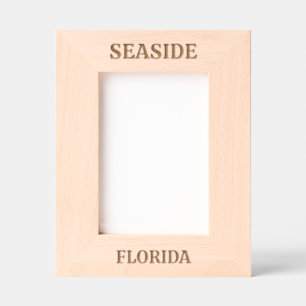 Seaside Florida Laser Engraved Frame
