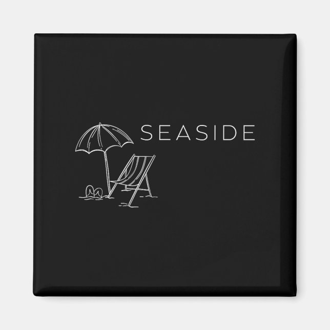 Seaside Florida Panhandle 30A Beach Magnet (Front)