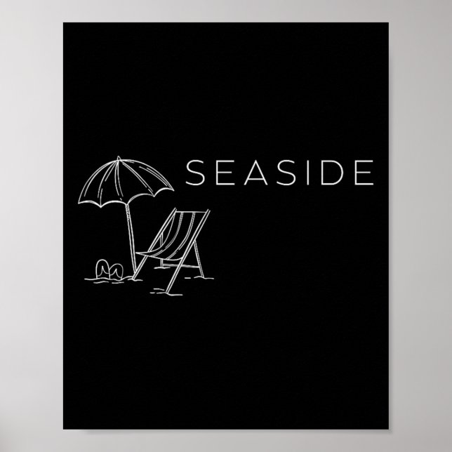 Seaside Florida Panhandle 30A Beach Poster (Front)