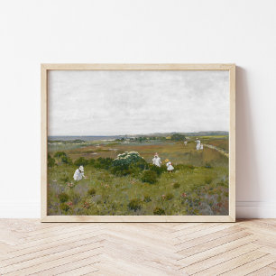 Seaside Flowers William Merritt Chase Poster