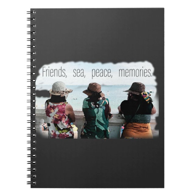 Seaside Friendship Memories Notebook (Front)