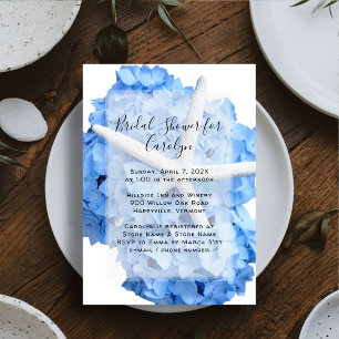 Seaside Garden Bridal Shower Invitations