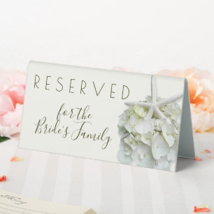 Seaside Garden Reserved Seating Short Signs