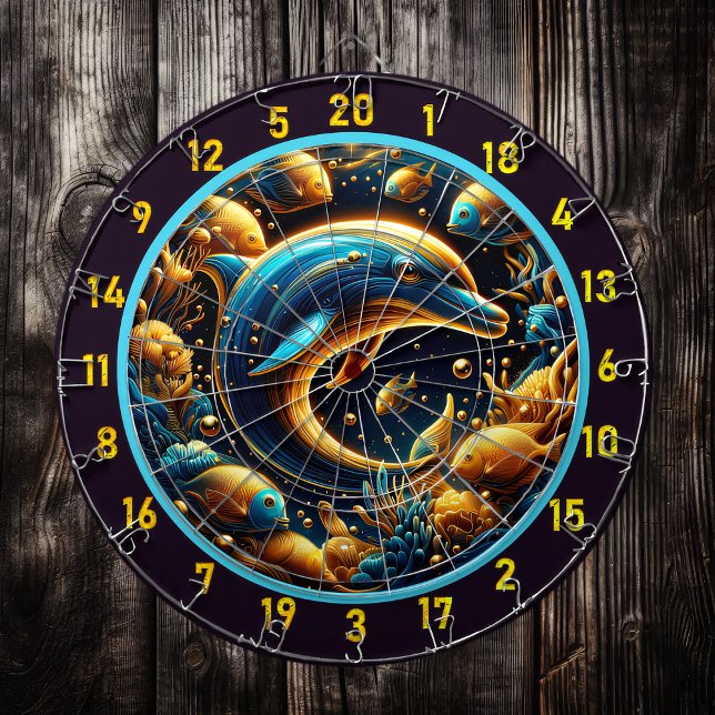 Seaside Grace Dolphin Dartboard Set (Creator Uploaded)