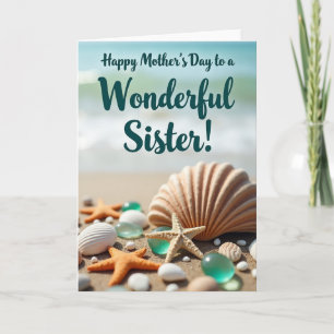 Seaside Happy Mothers Day Card