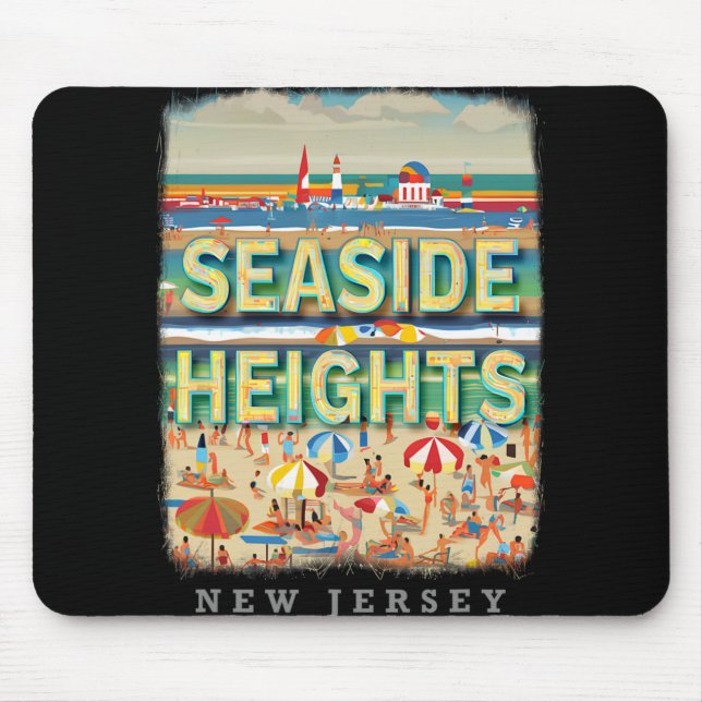 Seaside Heights New Jersey Nj Beachside Bliss Sd26 Mouse Pad (Front)